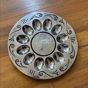 Lenox Silver Egg Tray